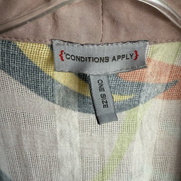 Anthropologie Conditions Apply Tiered Leaf Duster Kimono Jacket Topper - Picture 6 of 9